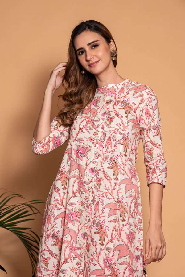Blended Cotton Suit Set in Pink | Pakistani dress design, New designer  dresses, White flares